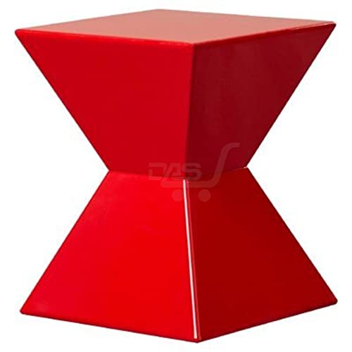 Image of Brown Arts Shoppee Craetive Side Table, Nightstand Coffee End Table for Living Room, Bedroom, Small Spaces Side Table for Living Room (Green) (Red)
