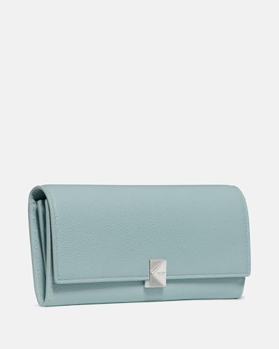 Image of kate spade new york Deco Pebbled Leather Large Flap Wallet