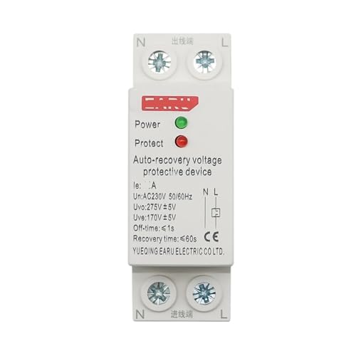 Relais de protection automatique 60A contre sous-tension et surtension monophasé 230V