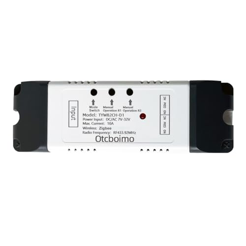 Zigbee Electric Linear Actuator Controller, 2 Channel DC12V 24V Relay Switch, Tuya Zigbee Gateway...