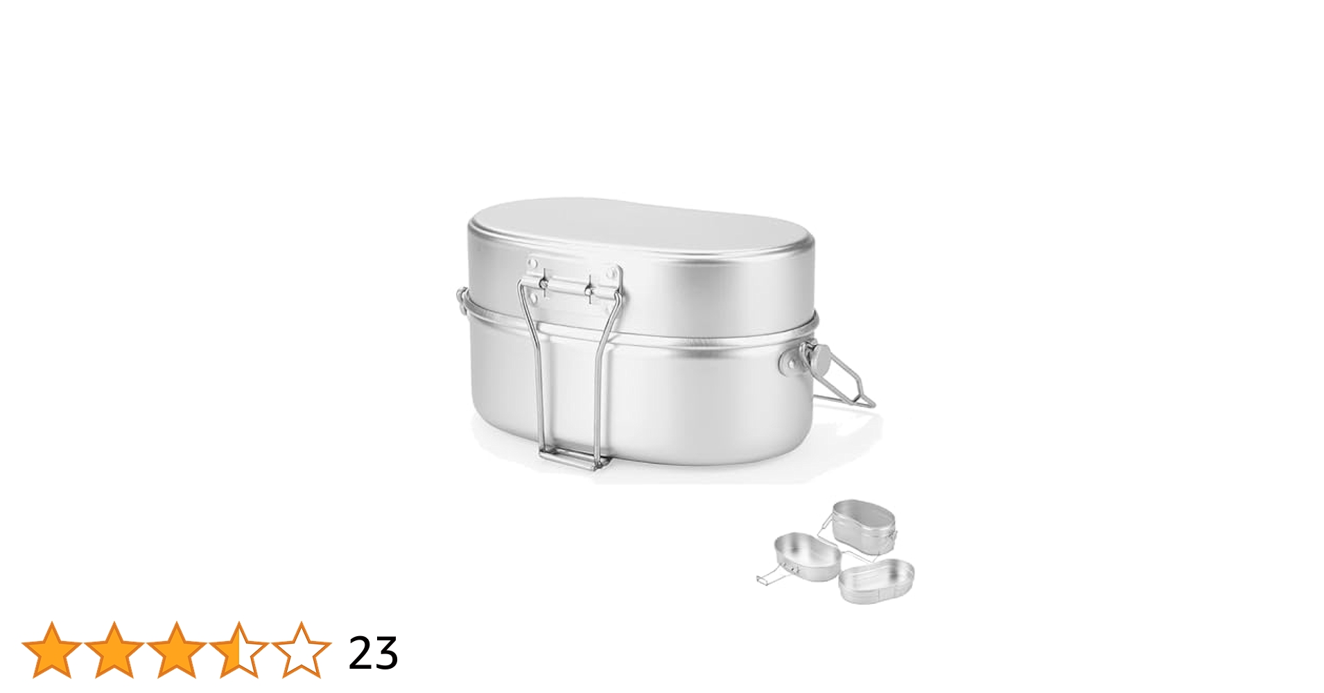 コンパクト飯盒 陸自仕様 二陣飯盒 2層式 メスティン 水蒸気炊飯 クッカーセット 2段