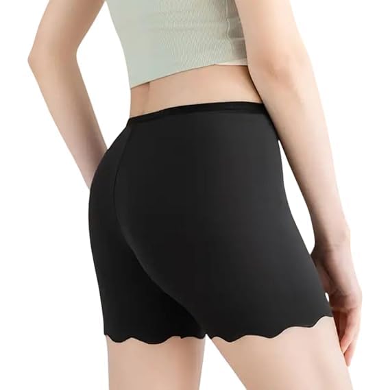 SunFlux® Women's and Girls Nylon Spandex Seamless Safety Shorts, Soft Undershorts for Cycling Shorts-image-34