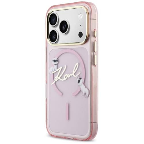 Coque iPhone 17 Pro Max Karl Lagerfeld Rose Magsafe