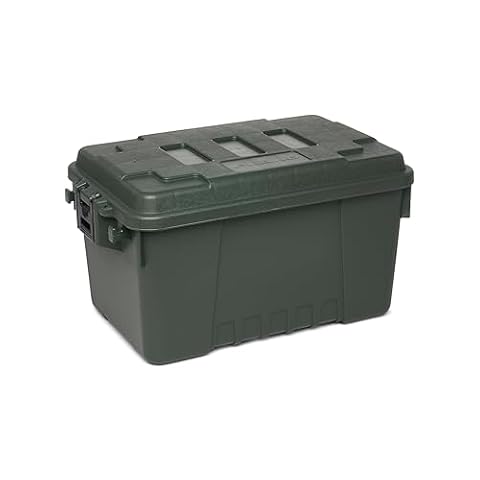Plano Sportsman, OD Green, mały, zamykany pojemnik do przechowywania, dopuszczony przez linie lotnicze, walizka sportowa, sprzęt myśliwski i pojemnik na amunicję, wytrzymały pojemnik na kemping, 56