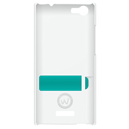 Coque Stand back cover wiko blanc pour Wiko Ridge Fab