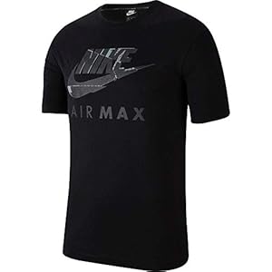 Nike Men’s NSW Air Max T-Shirt, Regular Fit, 100% Cotton, Pull On, Crew Neck, Short Sleeve, Multiple Colors, US Size