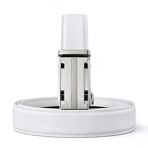 Image of Men's Belt, Ratchet Dress Casual Belt with Adjustable Automatic Buckle Trim to Fit