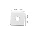 Anneome 20pcs Square Washers Heavy Duty Flat Fasteners for Construction Industrial Use Plate Washers