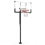 Garvee 54 Inch In Ground Basketball Hoop Outdoor 7.7-10FT Adjustable Height with...