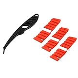Set di raschietti per vetro e angoli per sigillare gli angoli di ripartizione di piastrelle, confezione da 3 testine in gomma sostituibili, colla per sigillatura per gadget
