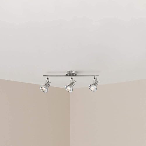 Miniatura 4 de Kit de iluminación LED de 3 luces de acero cepillado de 2 pies