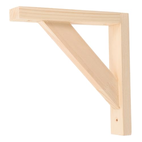 Uonlytech Soporte de Estante de Madera Pared Soporte Durable Estanterías Fijas y Decorativas Resistente y Práctica