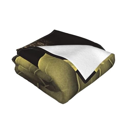 Couverture en micro polaire 152x127 cm flanelle légère pour lit et canapé