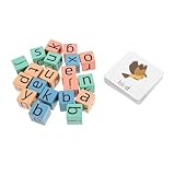 Plusieurs options de jeu : offre une variété d'options de jeu telles que la correspondance de mots, des puzzles et la création de phrases pour garder les enfants intéressés, jeu d'alphabet préscolaire, jeu de blocs de lettres