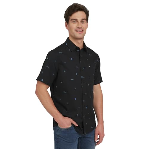 Quiksilver Men's Premium Soft Cotton Short Sleeve Button Down Woven Shirt3