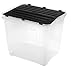 Heidrun 3 Stück Dragon Box 42 Liter - mit geteiltem Deckel - 49 x 36 x 24 cm - transparent/schwarz Baby,Schwarz günstig Kaufen-Heidrun 3 Stück Dragon Box 42 Liter - mit geteiltem Deckel - 49 x 36 x 24 cm - transparent/schwarz