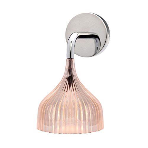 Kartell lampada applique E14, Rosa, Ø 13,5 cm H