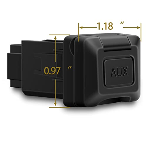 Aux Port Replacement 39112-SNA-A01, Auxiliary Input Adapter Audio Input Jack Socket Compatible for Honda Civic 06-11, CRV 09-11, Acura TL 07-08，MDX 08-09，OEM 39112SNAA01 Original Version