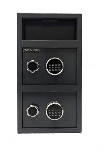 Southeastern-F2614EEV-Double-Door-Money-Drop-Slot-Depository-Safe-with-Digital-Lock-wBack-up-Key