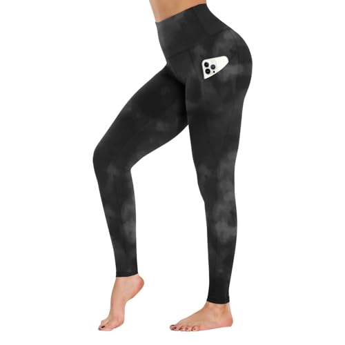 GAYHAY High Waist Yoga Pants with Pockets, Leggings for Women Tummy Control Compression Workout Leggings for Women