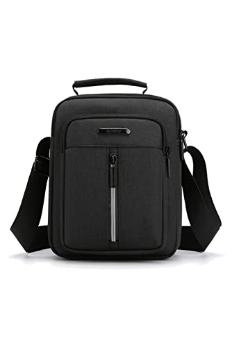 Borsa a tracolla da uomo borsa a da uomo 23 cm impermeabile da uomo da lavoro per attività allaperto viaggi uso quotidiano 9x7x3.5inch 23x18x9cm