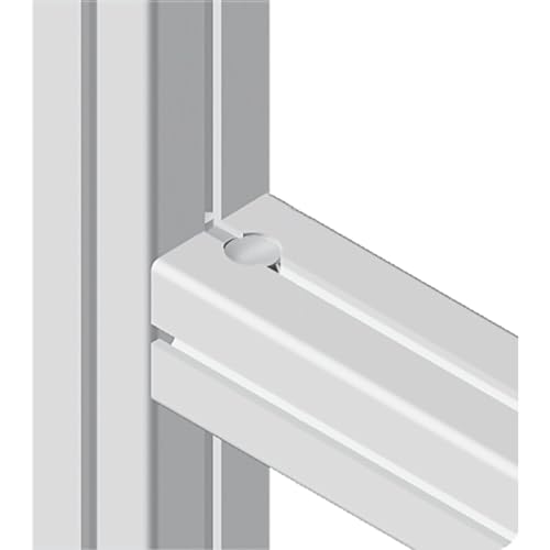 Fath Universalverbinder Set passend zu Item System zur Verbindung von 2 Aluprofilen mit Nut 8, Zinkdruckguss verzinkt - 10 Stück