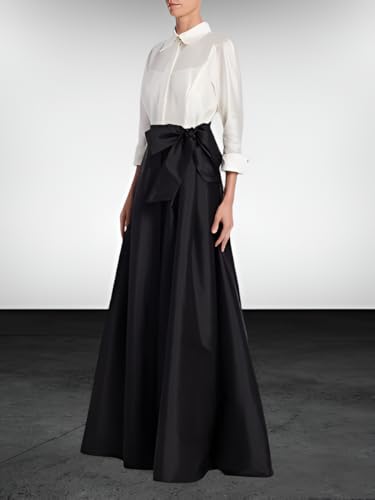 Elegant Handmade Black Long Maxi Full Circle Skirt, Umbrella Skirt for Evening, Christmas, and Prom2