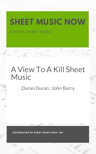 A View To A Kill Sheet Music