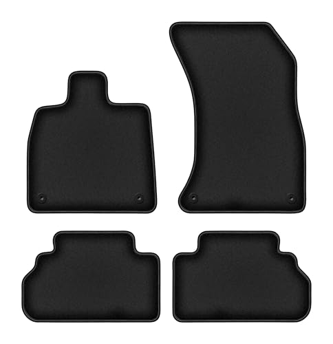 Tapis de voiture Audi Q5 Sportback antidérapant en caoutchouc et velours noir