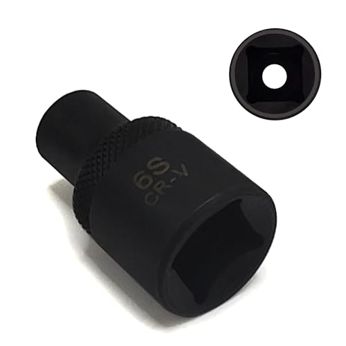 Image of 6S 1 /2 inch Drive Special Socket for Nissian Renault, 6 Tooth Socket | Balance Shaft Fixings, Cylinder Head Bolt Screw Removal, Brake Caliper Socket, Wrench Tool