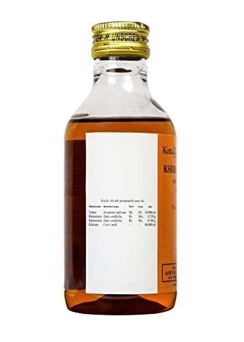 Kottakkal Ayurveda Kshirabala Tailam -200 Ml, Improves General Health & Wellness Naturally