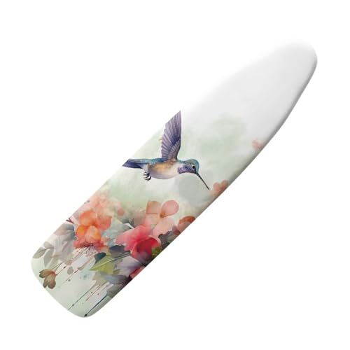 HOWILATH Funda protectora para tabla de planchar de colibrí, 125 x 45 cm, reflectante al calor, funda protectora para tabla de planchar, universal, elástica, L