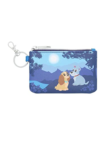 Porte-carte Loungefly Disney La Belle et le Clochard lune bleu ciel
