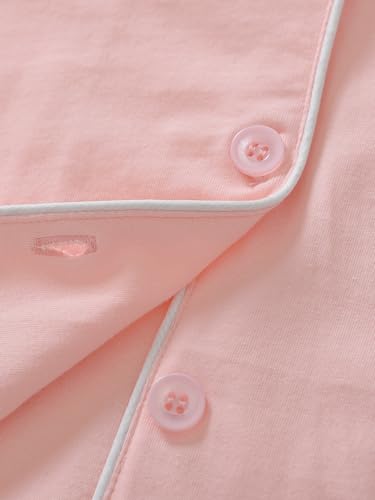 Latuza Women's Petite Size Button Down Pajamas Set Long Sleeve4