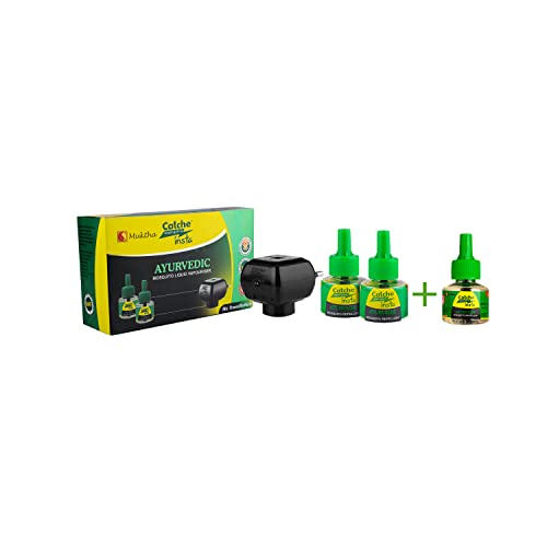 Catche must-quit-o insta Ayurvedic Mosquito Repellent Vaporizer Liquid | Eco Friendly, Non Toxic Organic Mosqutio Repellent Vaporizer - Machine + Refills Combo (B0B8SJ63RD) Amazon Price History, Amazon Price Tracker