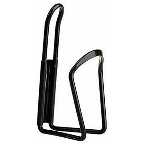 Laxzo ® Bike Water Bottle Holder Alloy MTB Bicycle Watter Bottle Cage Lightweight Drink Water Bottle Rack Bracket Mount for MTB Bike Aluminium Cage Black Cover