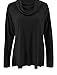 Minclouse Women's Long Sleeve Cowl Neck Sweater Pullover Turtleneck Casual Loose Sweatshirts Tunic Tops (Medium, Black)