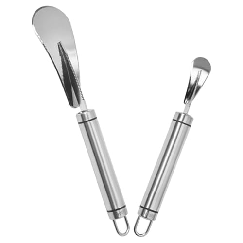 PRETYZOOM 2pezzi Coltello Per Pompelmo in Acciaio Sbucciatore Per Agrumi Apriscatole Per Frutta e Accessorio Da Cucina Multifunzionale