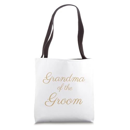 Bolsa Tote con Fuente Tan Script para Bodas miniatura 1