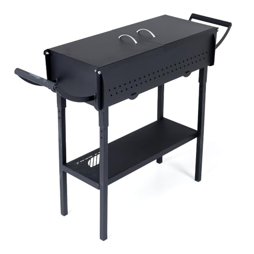 Premium-Mangal mit Deckel 3 mm Stahl 73 cm lang...