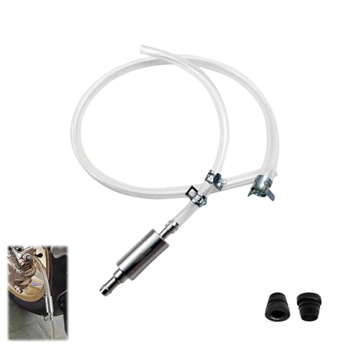 Pricyru Brake Bleeder Hose, One Way Check Valve Tube Bleeding Tool Kit, Universal Car Motorcycle Clutch Brake Fluid Bleeder Kit Brake System Bleeding Tools (1 Set)