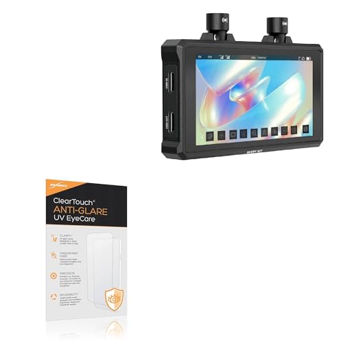 BoxWave Screen Protector Compatible With Hollyland Camera Field Monitor M1 (5.5 in) - ClearTouch Anti-Glare Anti-UV EyeCare (2-Pack), Filters out Harmful Blue Light Reduce Fatigue