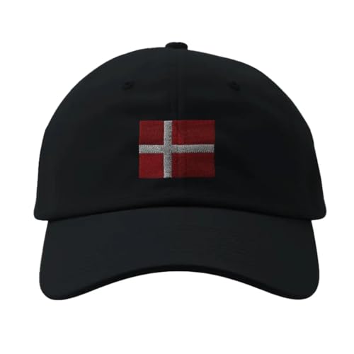 Casquette Danemark noire idéale pour supporter votre équipe en terrasse