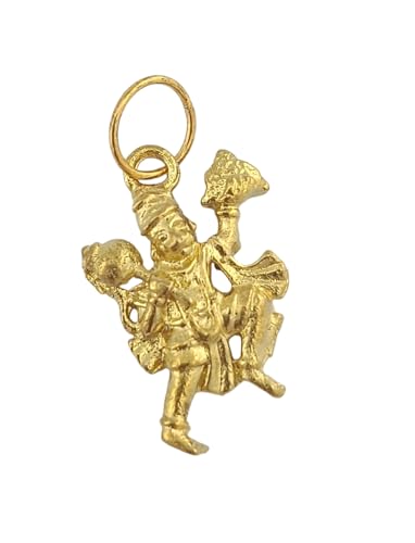 Image of Anjinaiya Hanuman God Hanuman Pendant for Men & Women -Gold Colour(Pack of 2Pcs)