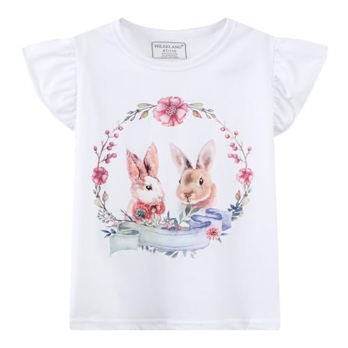 Image of Girls Graphic T Shirts 3 Pack 100% Cotton Short Sleeve Tees for Toddler Little Big Girls Cute Printed Casual Summer Tops