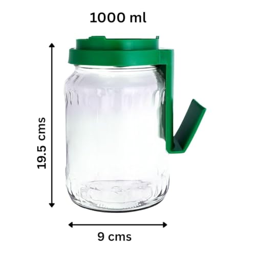 Image of Sprout Maker Glass Jar 1000ml - Wide Mouth Seed Sprouter for Mung Bean, Chana & Lentils | BPA-Free Reusable Sprouting Jar for Kitchen & Microgreens.