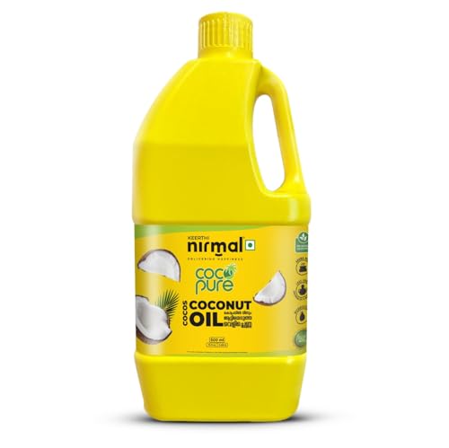 Image of Keerthi Nirmal Coco Pure Coconut Oil - Double Roasted Coconut Oil for Cooking, Hair & Skin Care - Ideal for Everyday Use (500 ML)