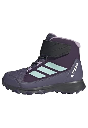 adidas Unisex Kinder Terrex Snow CF Climawarm Winter Shoes Kids, Aurora Plum/Semi Flash Aqua/Powder Plum, 38 EU
