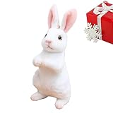 Pomrone Peluche Lapin,Jouets de Lapin Mignon de Simulation Assis et Debout - Animaux en Peluche du Monde de la Nature pour Les faveurs de fête de Cadeau de poupée Super Mignonne de Fille