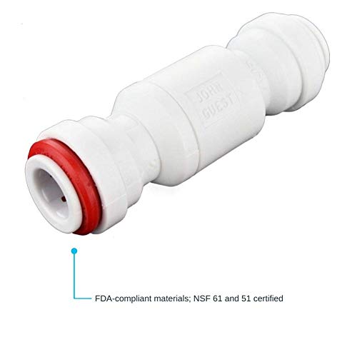John Guest Acetal Copolymer Tube Fitting, Imperial Single Check Valve